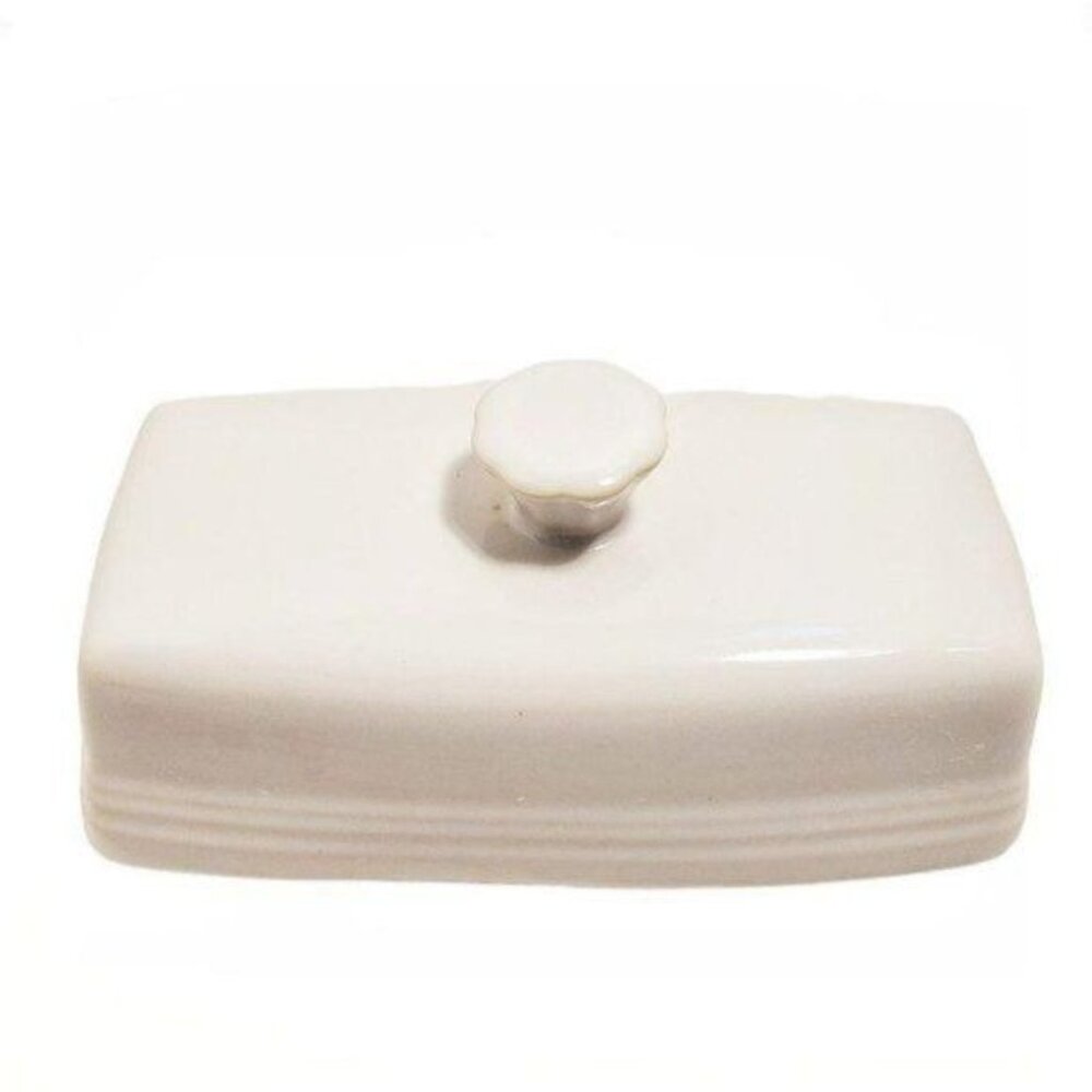 Fiestaware Fiesta CERAMIC Butter Dish Lid Cover Top Extra Large White